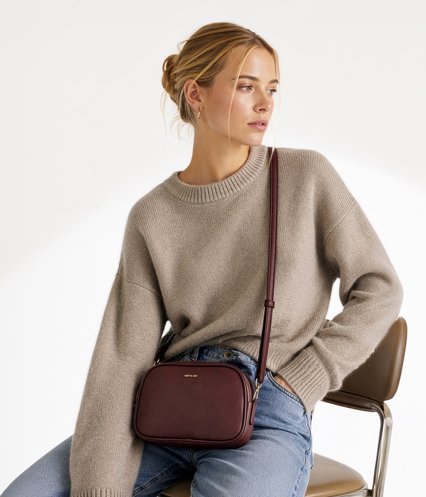 PAIR Vegan Crossbody Bag - Grain | Color: Rosemary - variant::rosemary