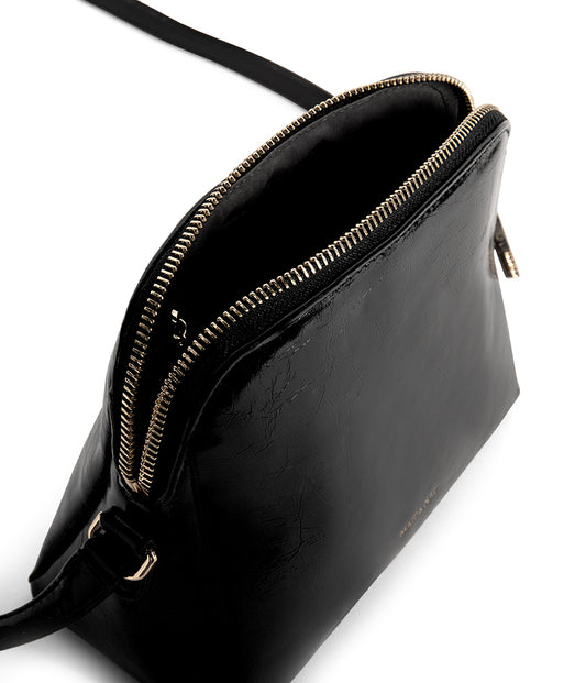 FIDA Vegan Crossbody Bag - Groove | Color: Black - variant::black