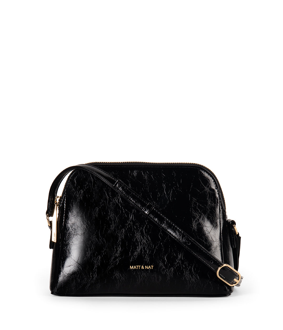 FIDA Vegan Crossbody Bag - Groove | Color: Black - variant::black