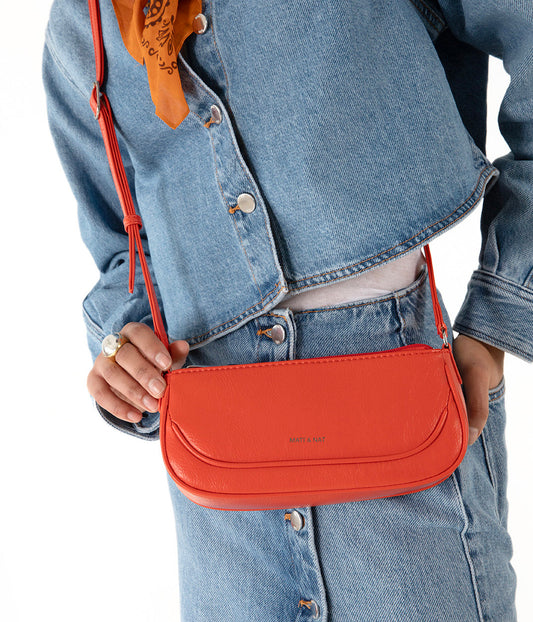BUDDY Vegan Crossbody Bag – Theme | Color: Rust - variant::rust