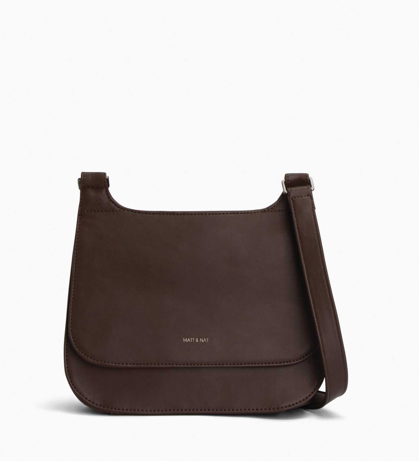 LUNA Vegan Saddle Bag - Loom | Color: Brown - variant::soil