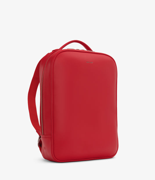ALEX Vegan Backpack - Loom | Color: Red - variant::pomegranate