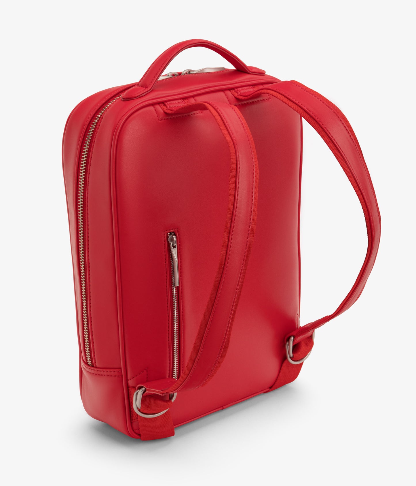 ALEX Vegan Backpack - Loom | Color: Red - variant::pomegranate