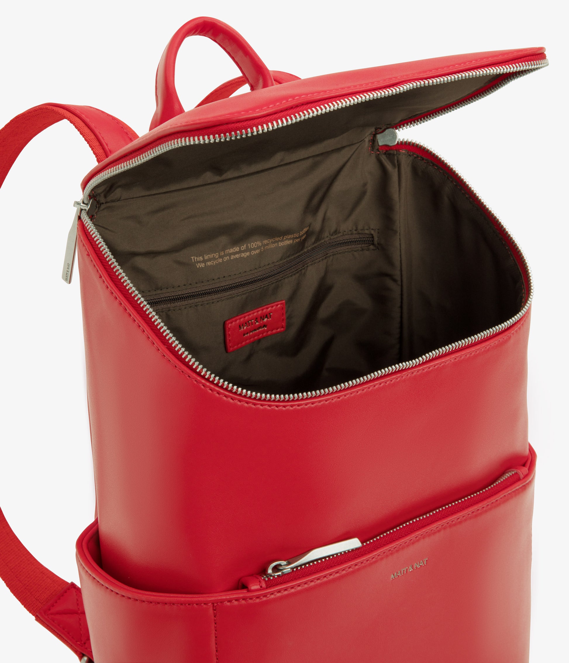 BRAVE Vegan Backpack - Loom | Color: Red - variant::pomegranate