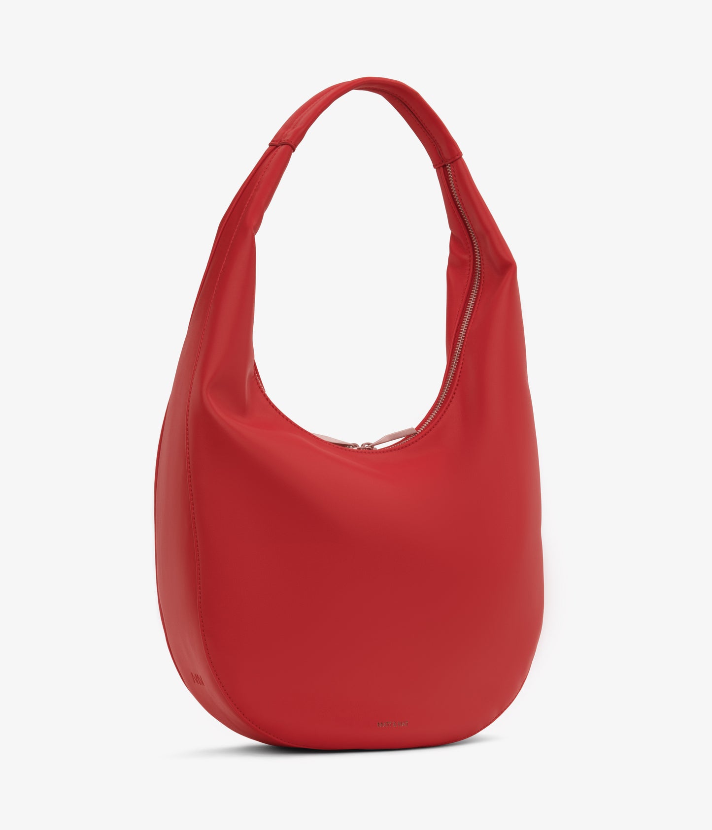 MAIKKI Vegan Hobo Bag - Loom | Color: Red - variant::pomegranate