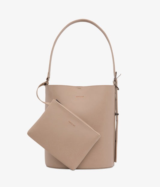 AZUR Vegan Bucket Bag - Vintage | Color: Beige - variant::frappe