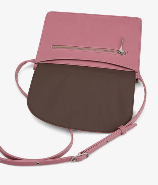 CASEY Vegan Crossbody Bag - Vintage | Color: Pink - variant::berry