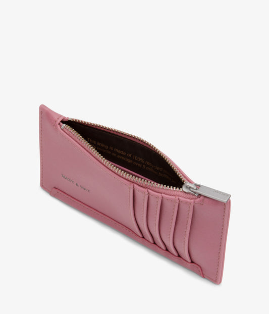 JESSE Slim Vegan Wallet - Vintage | Color: Pink - variant::berry
