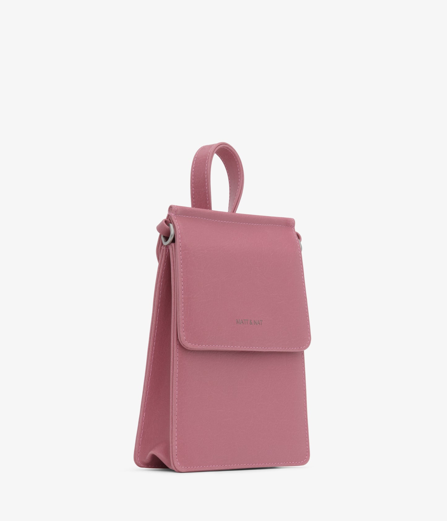 THESSA Vegan Crossbody Bag - Vintage | Color: Pink - variant::berry
