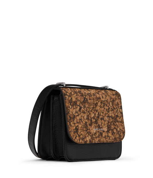 SCARLET MINI Vegan Crossbody Bag - Cork | Color: Brown - variant::cork