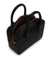 ARLIE Small Vegan Satchel - Loom | Color: Black - variant::black