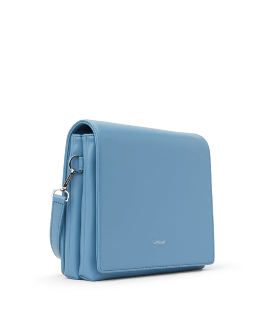 DOVER Vegan Shoulder Bag - Loom | Color: Blue - variant::liquid