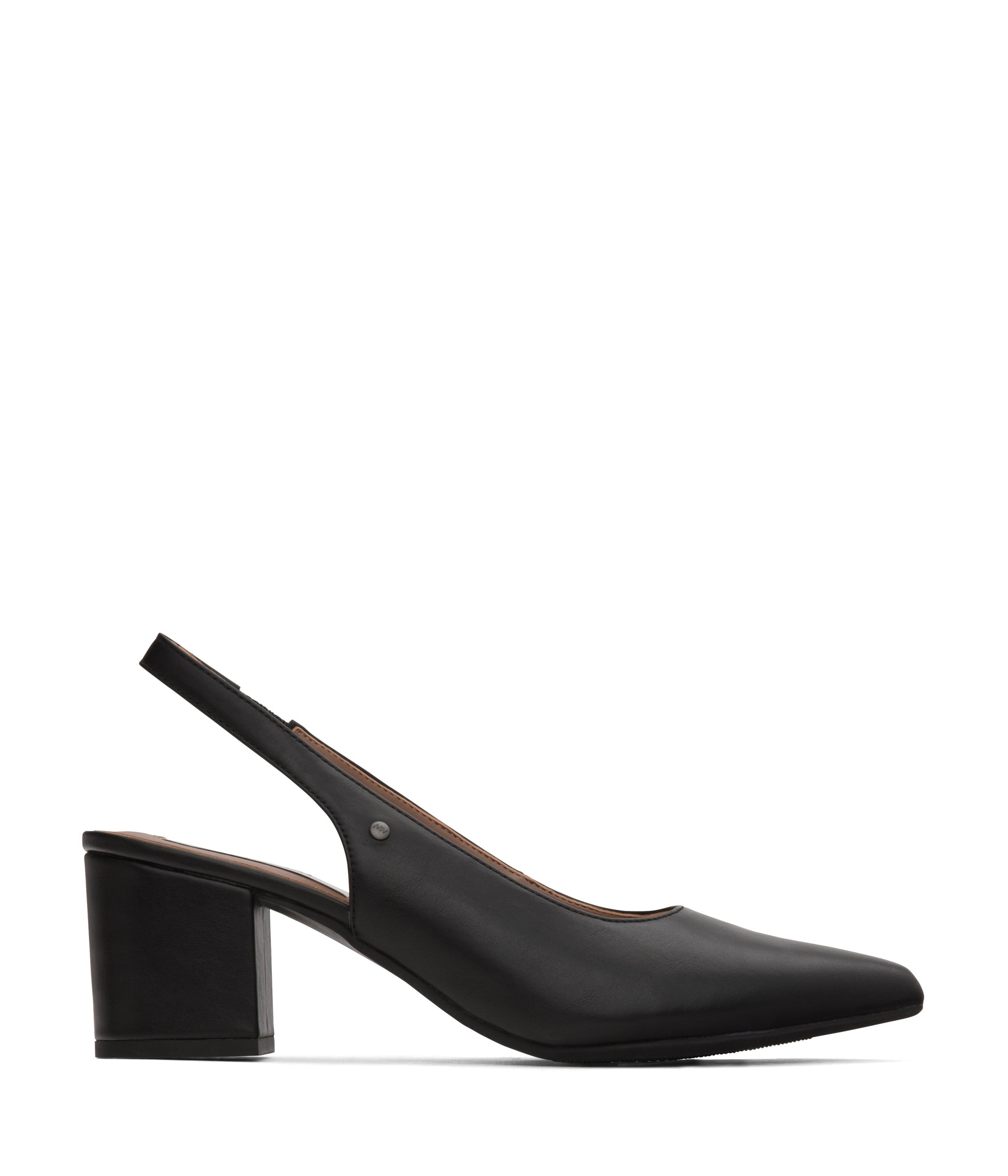 IMAN Women's Vegan Block Heels | Color: Black - variant::black