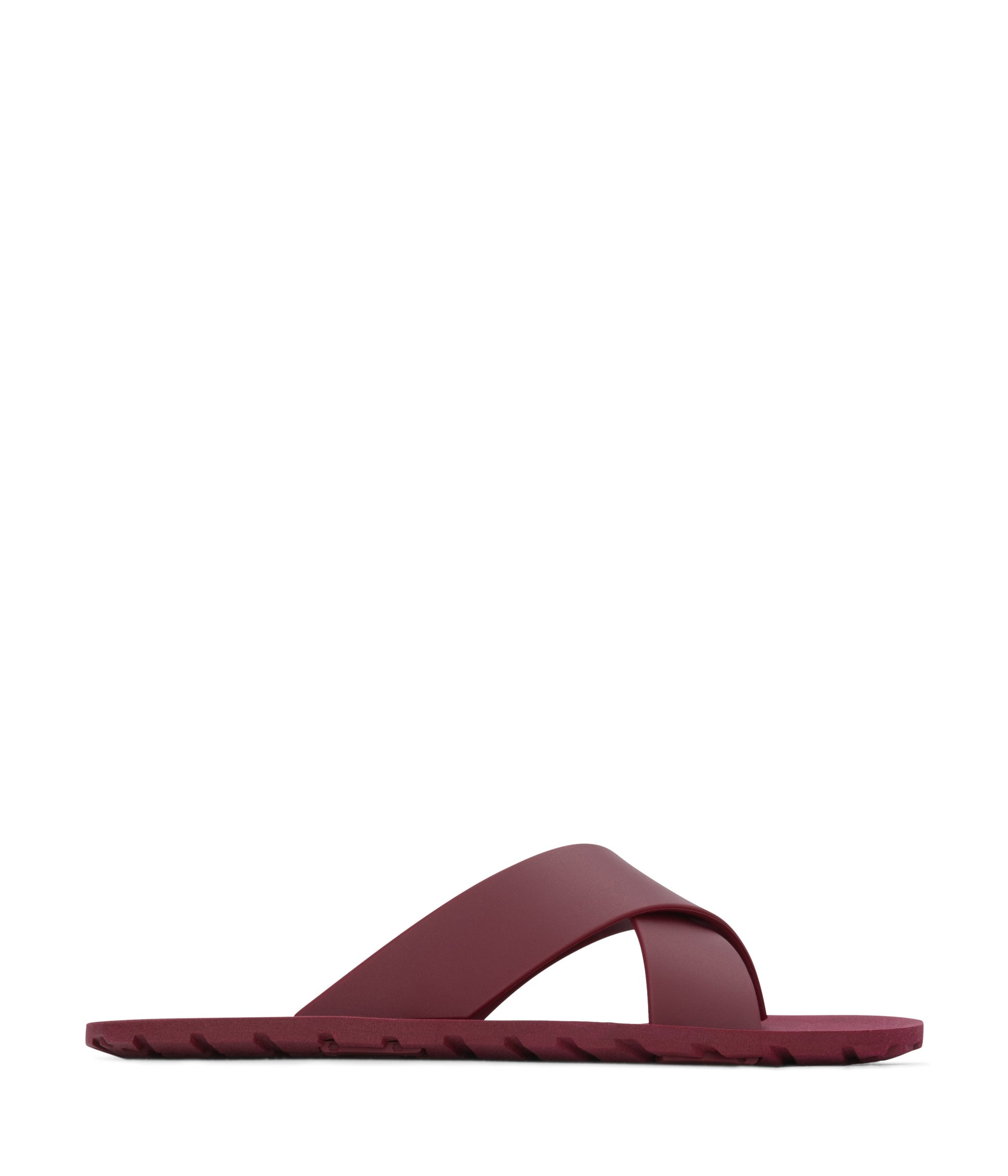 LORENA Vegan Cross Sandals | Color: Purple - variant:berry