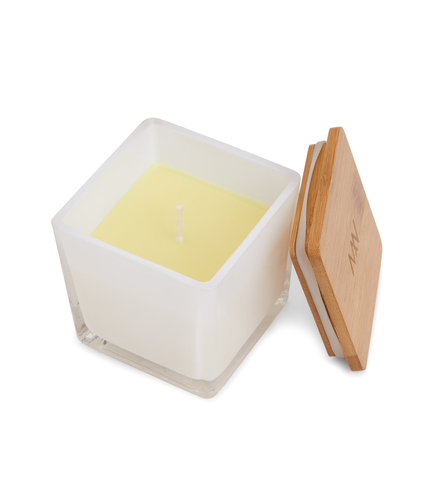 GOOD REPUTATION REG. SQ. CANDLE | Color: White - variant::white