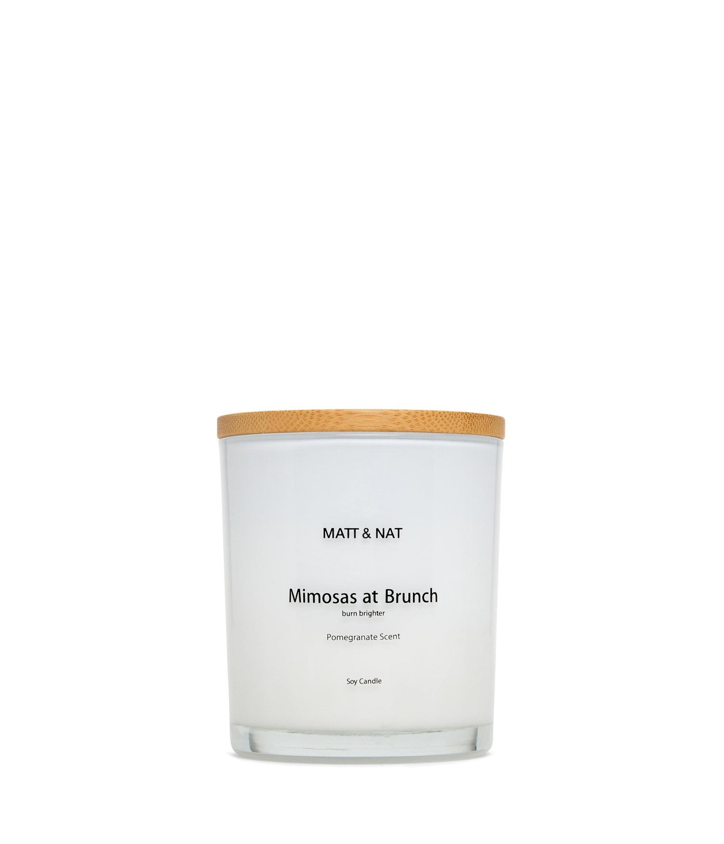 MIMOSA AT BRUNCH REG. ROUND Candle | Color: White - variant::white