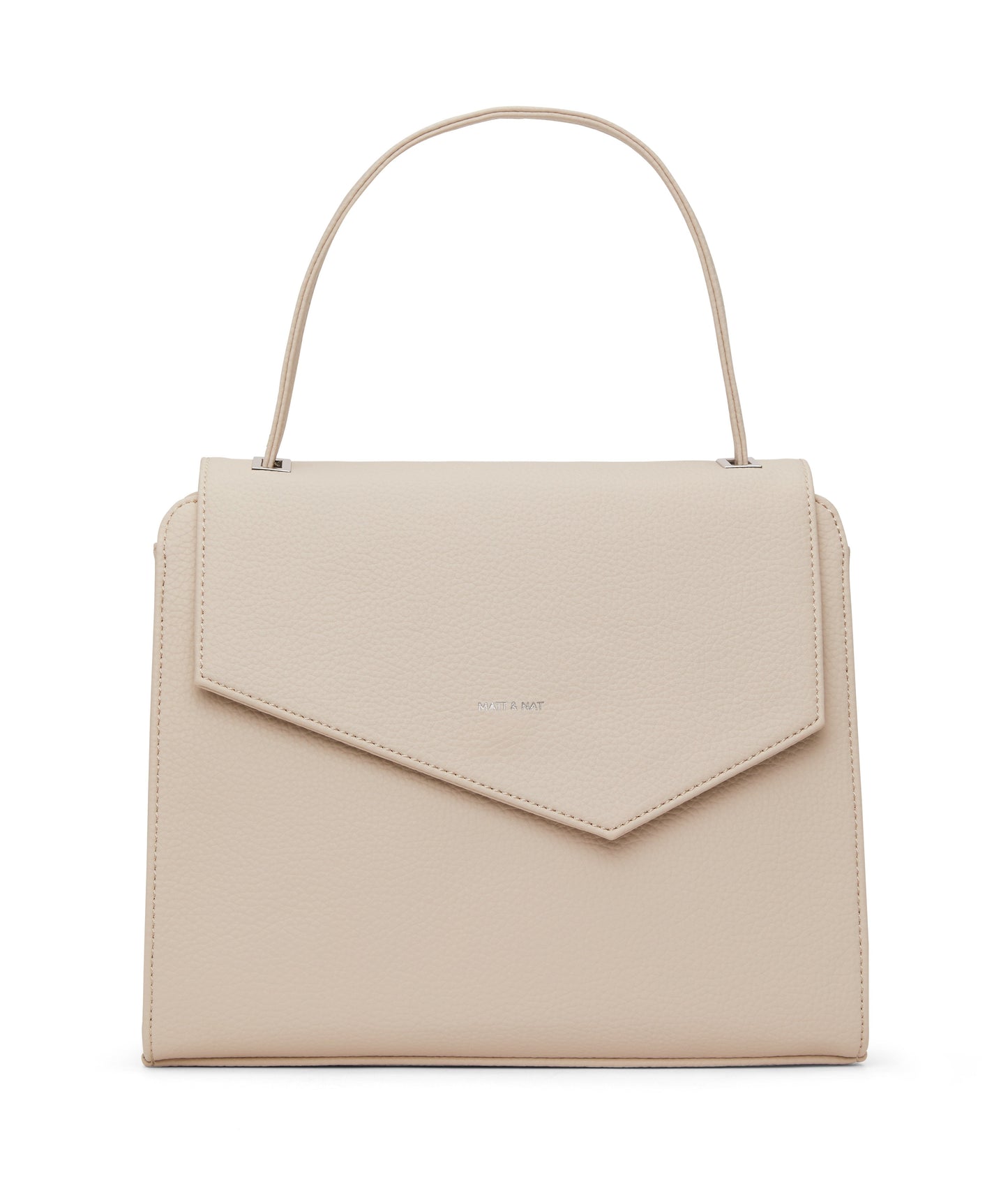 MINJI Vegan Satchel - Purity | Color: Beige - variant::opal