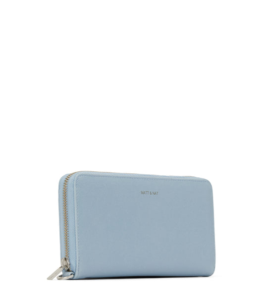 ELM Vegan Continental Wallet - Vintage | Color: Blue - variant::breeze