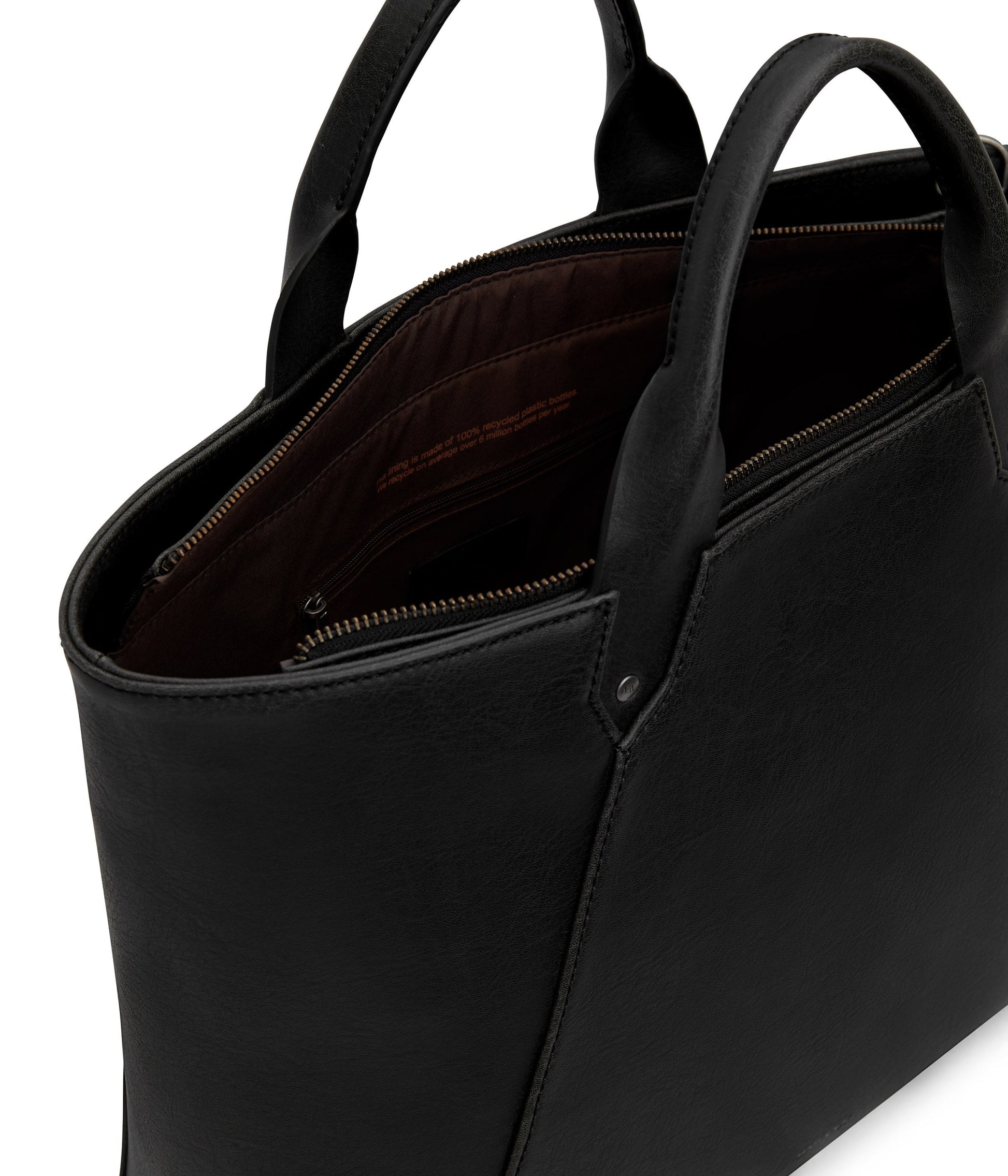 SELEN Large Vegan Tote Bag - Vintage | Color: Black - variant::black