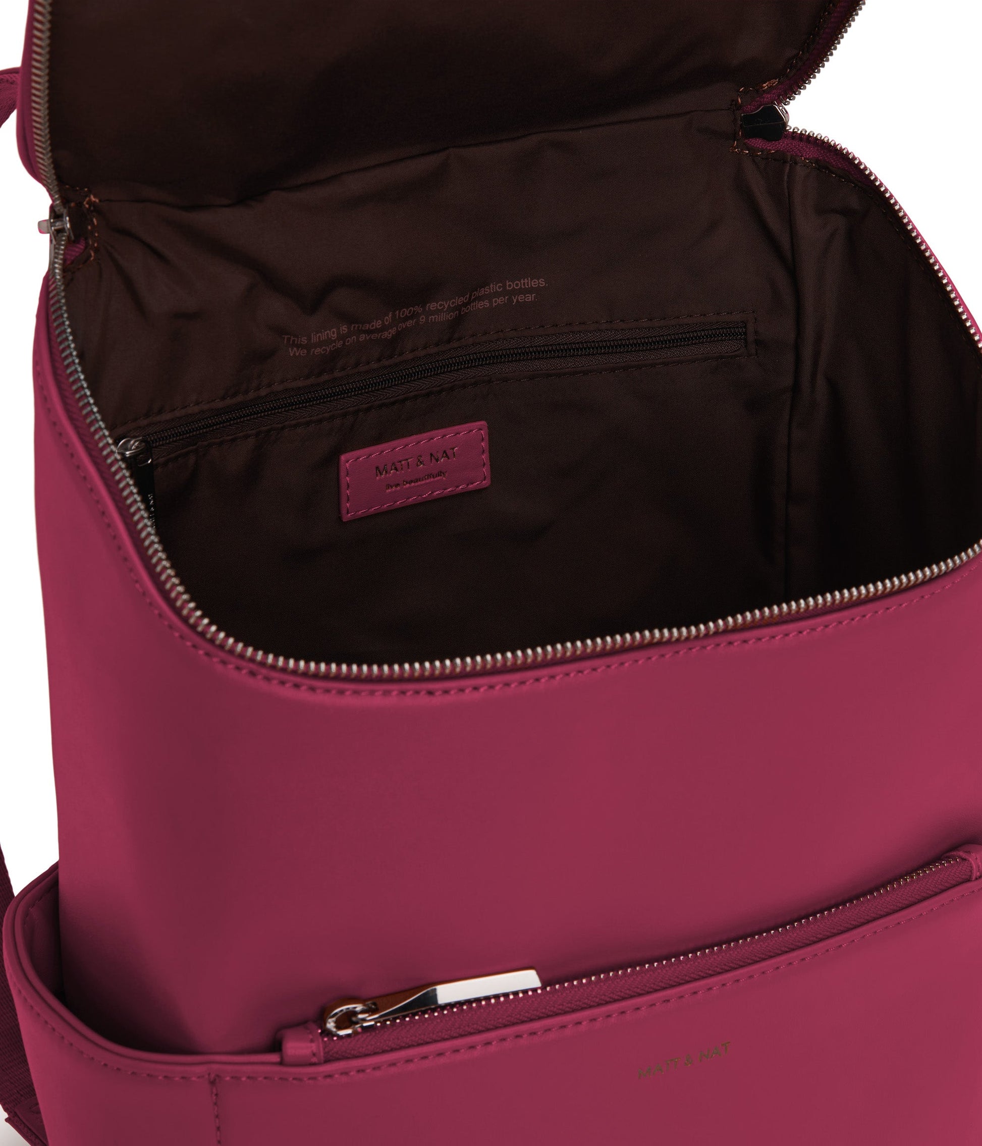 BRAVE MICRO Vegan Crossbody Bag - Loom | Color: Pink - variant::tulip