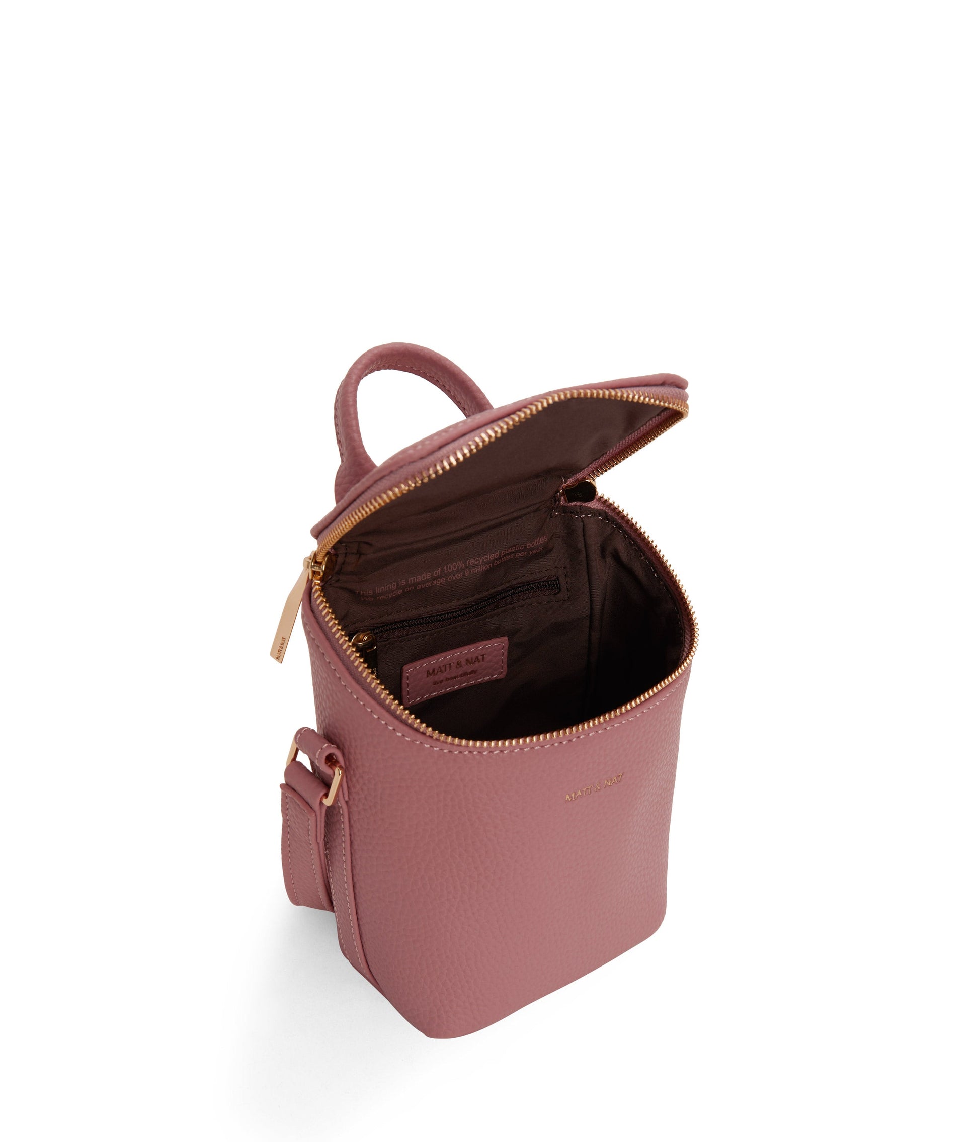 BRAVEMICRO Vegan Crossbody Bag - Purity | Color: Pink - variant::rose