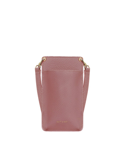 CUE Vegan Crossbody Phone Bag - Purity | Color: Pink - variant::rose