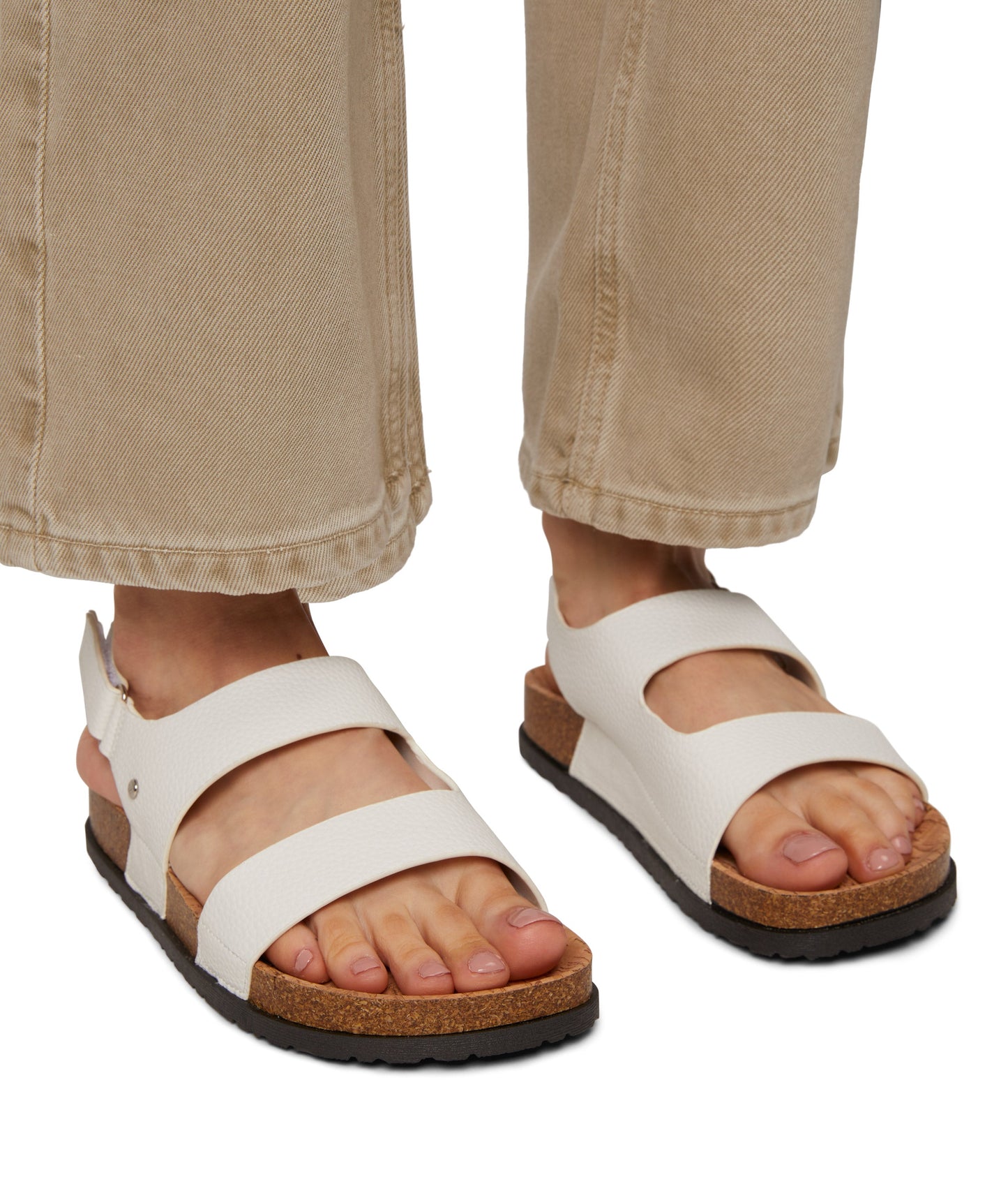 IDLY Women's Vegan Sandals | Color: White - variant::white