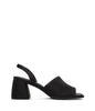 PLUME Women's Vegan Slingback Sandals | Color: Black - variant::black