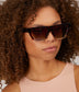 MYATT Leopard Retro Square Sunglasses | Color: Black - variant::black