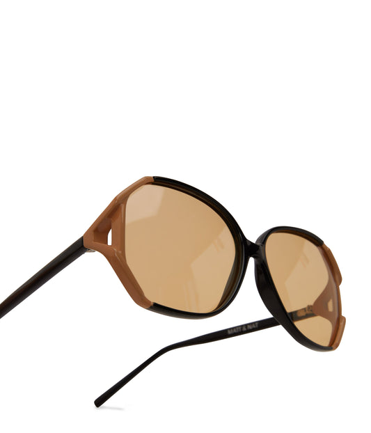 KRIS Black Hexagon Sunglasses | Color: Black - variant::black