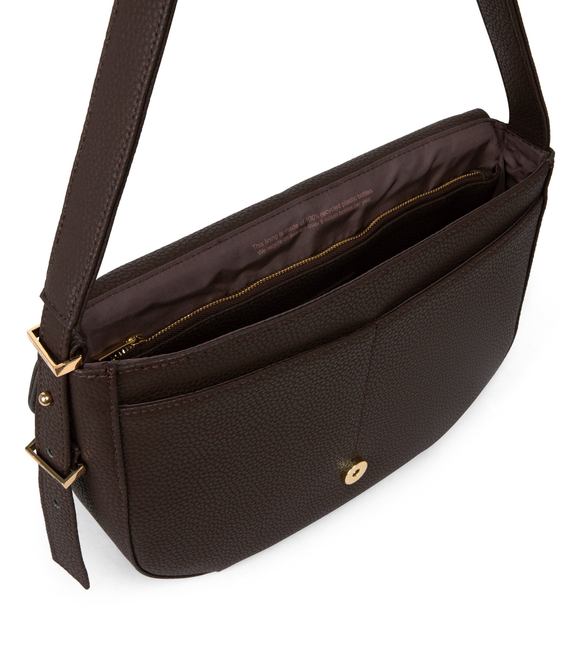 ALIK Vegan Shoulder Bag - Purity | Color: Brown - variant::truffle