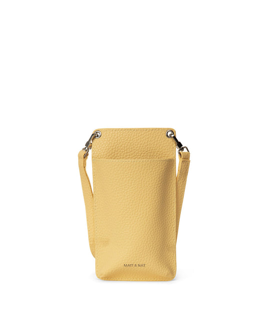 CUE Vegan Crossbody Phone Bag - Purity | Color: Yellow - variant::zest