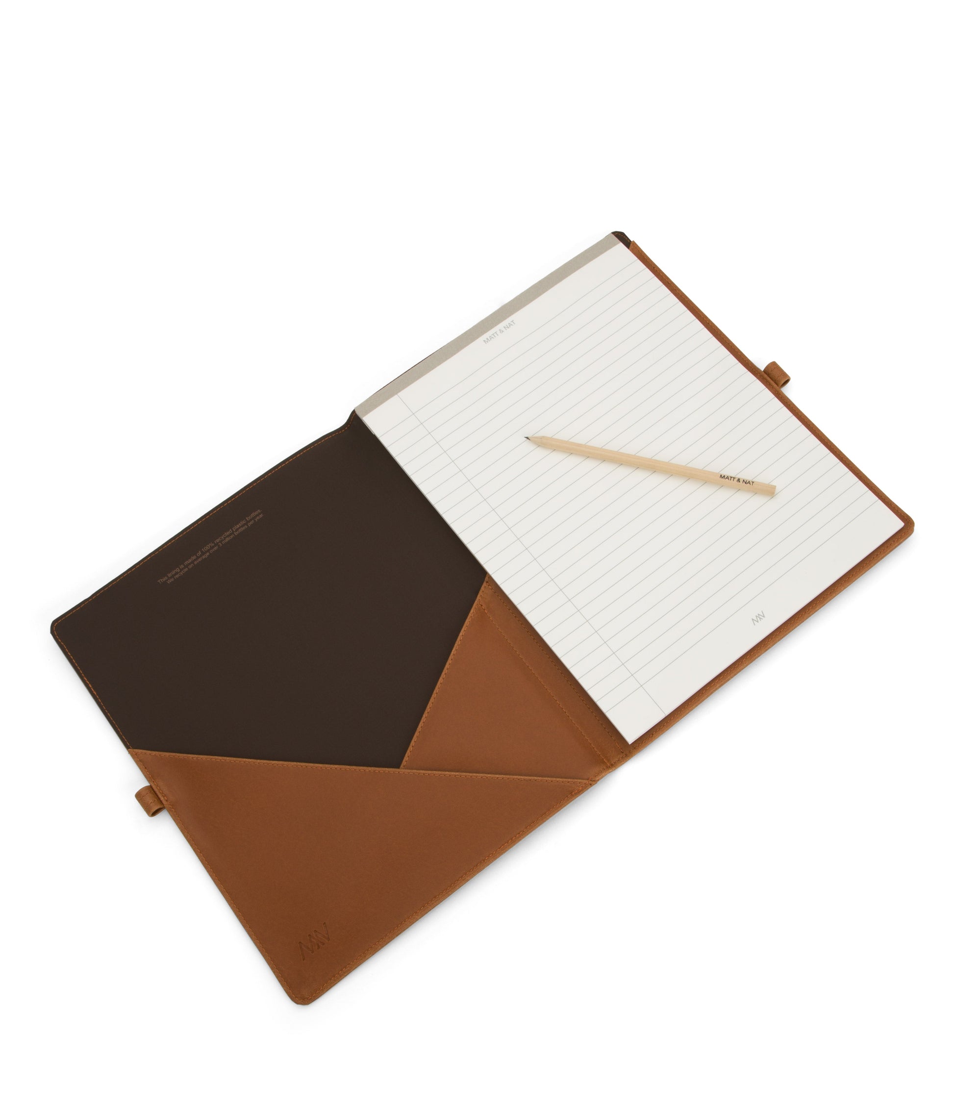 MAGISTRAL Vegan Notepad Cover - Vintage | Color: Brown - variant::chili