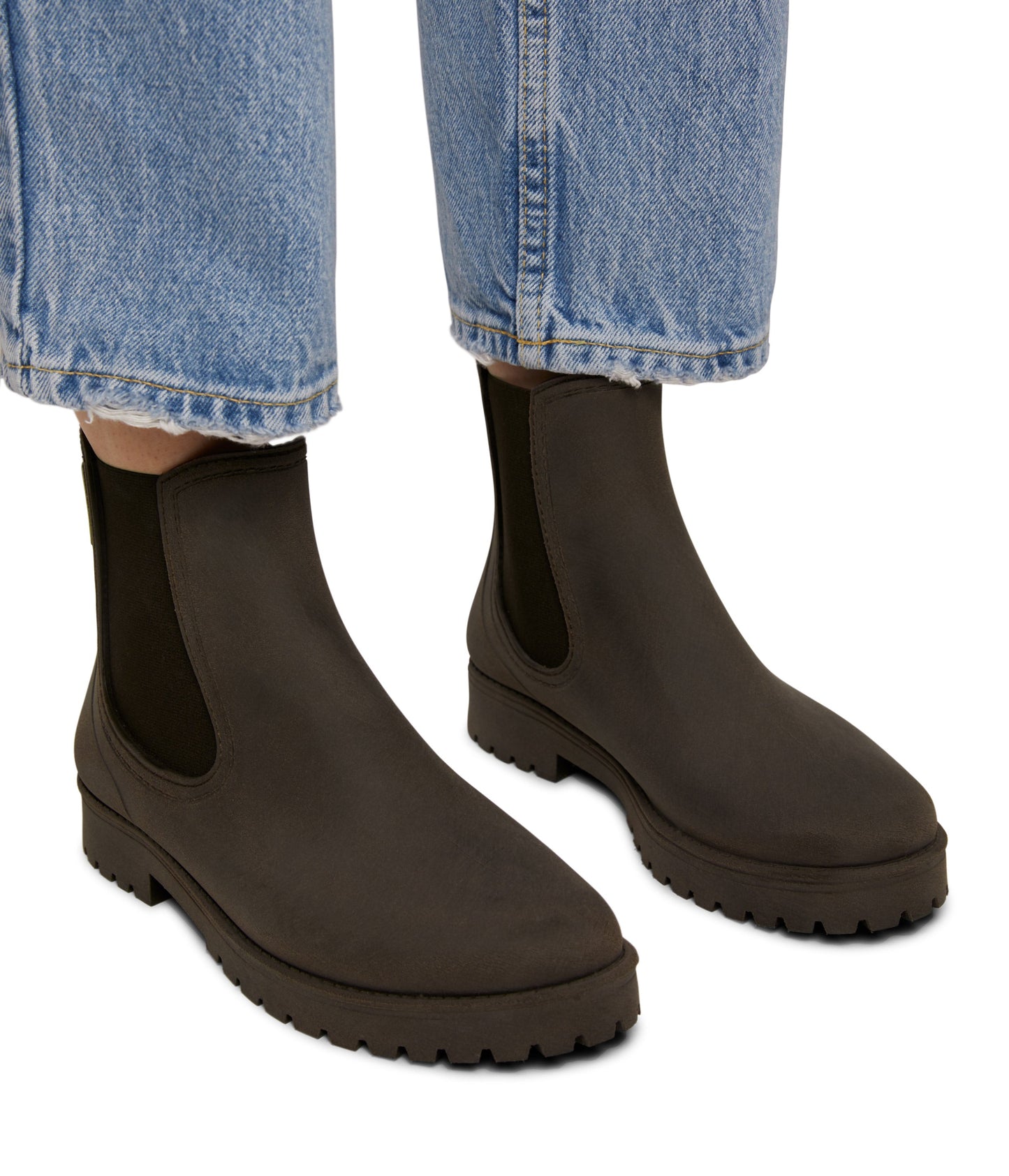 LANEY Women's Vegan Rain Boots | Color: Brown - variant::cognac