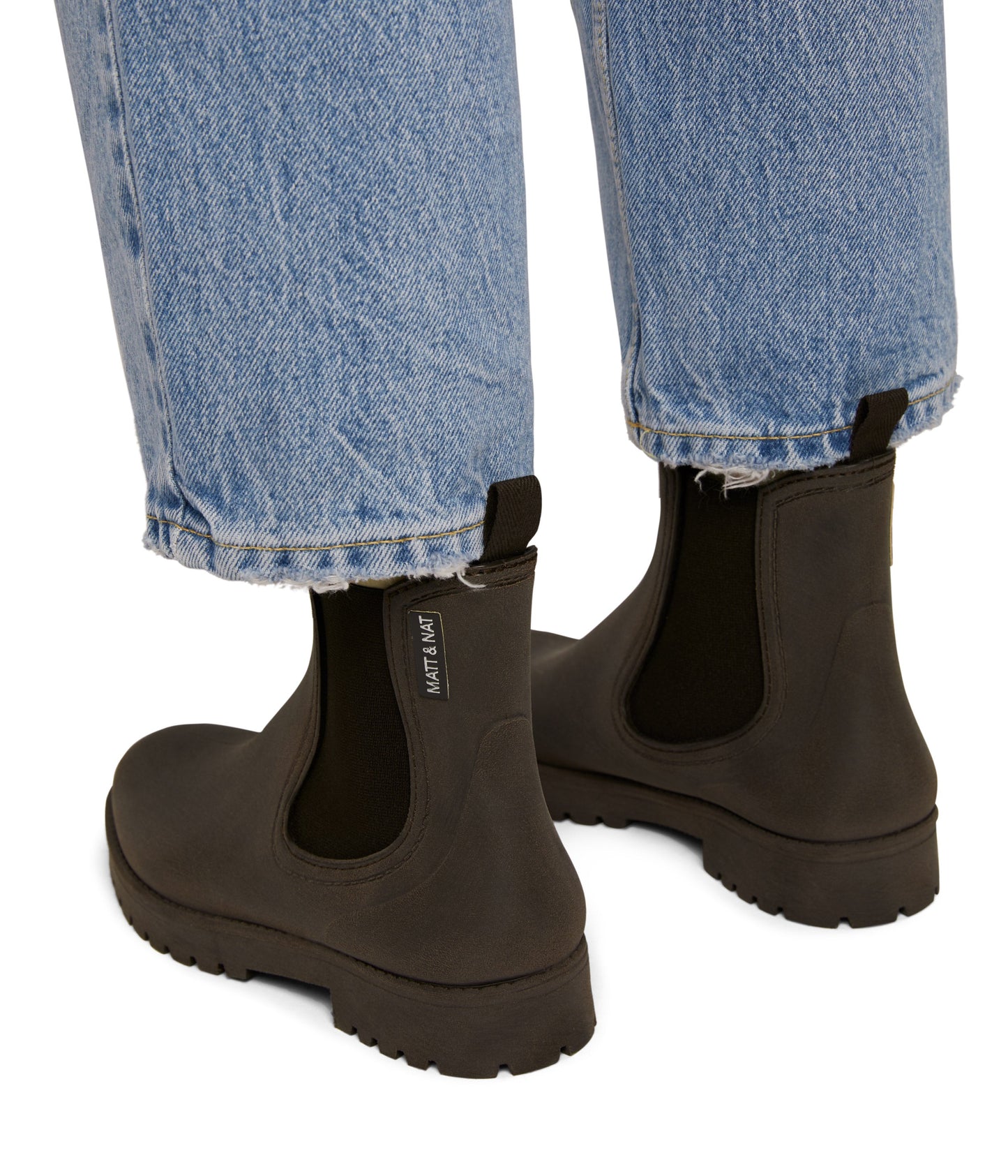 LANEY Women's Vegan Rain Boots | Color: Brown - variant::cognac