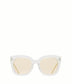 CHARLET Wayfarer Sunglasses | Color: Clear - variant::clear
