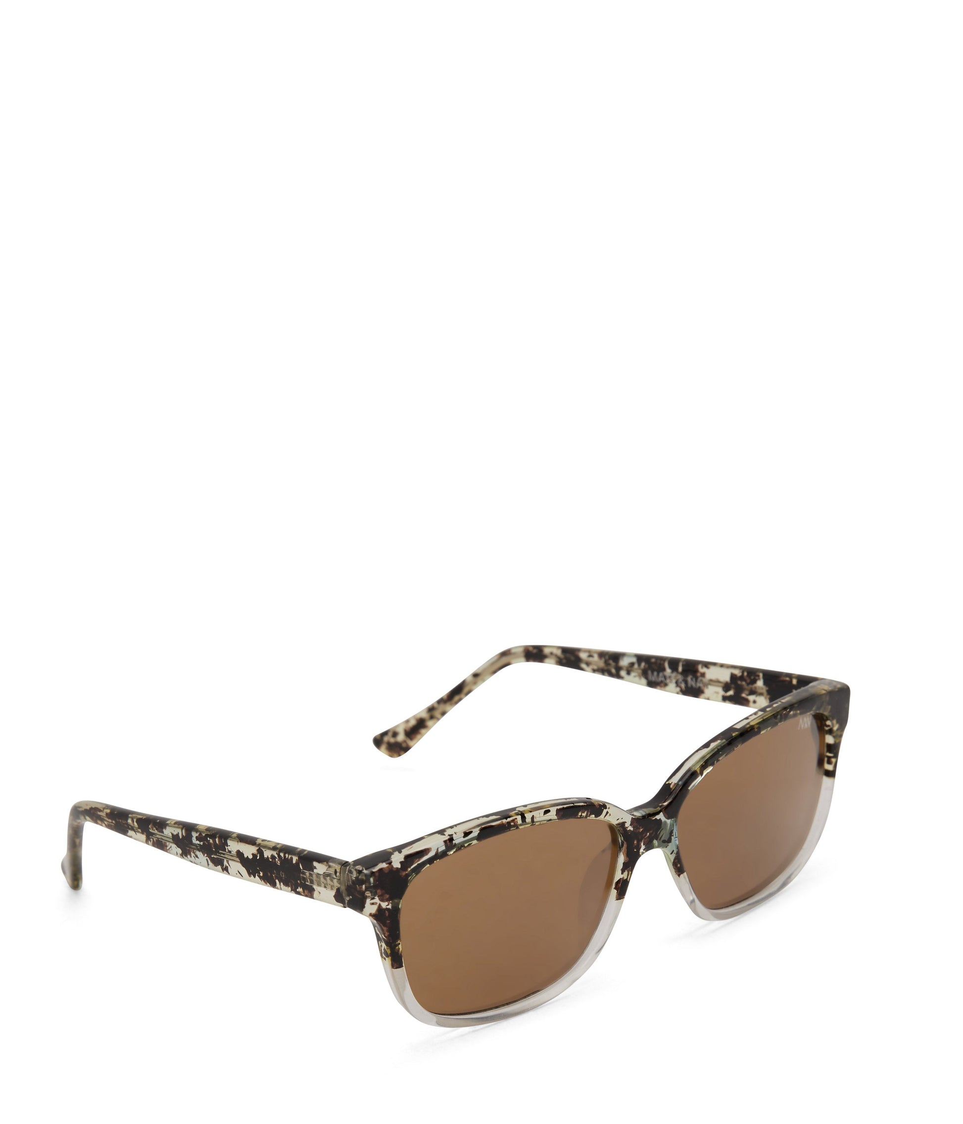 RUE Rectangle Sunglasses | Color: Brown - variant::marble