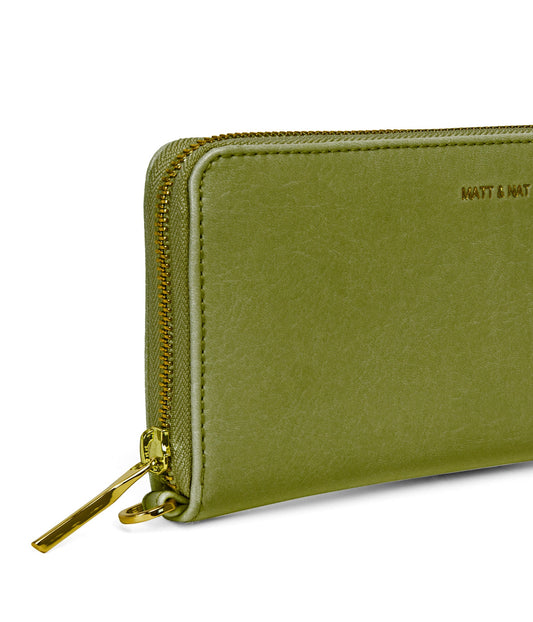 ELM Vegan Continental Wallet - Vintage | Color: Green - variant::frog