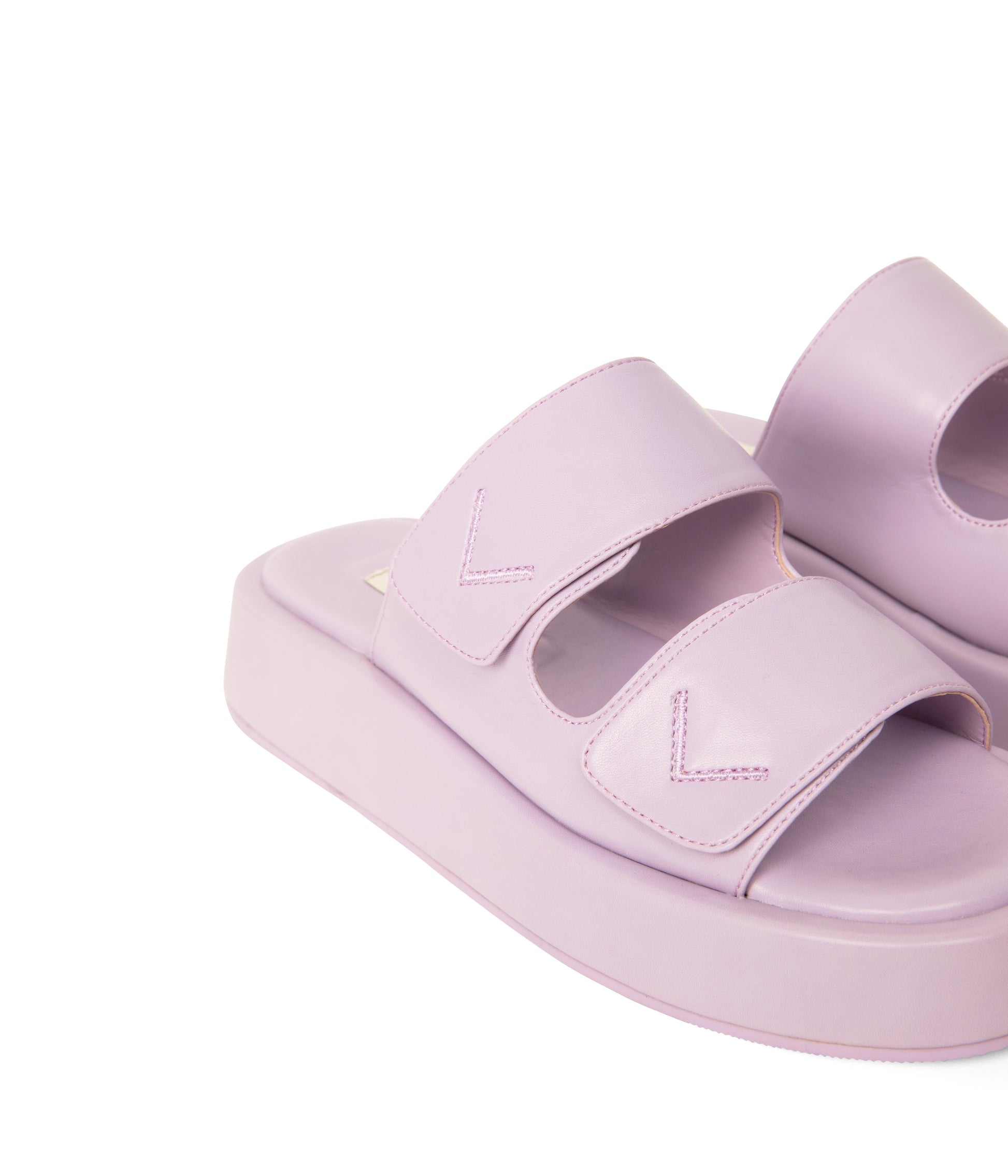 EMIE Women's Vegan Platform Sandals | Color: Purple - variant::lilac