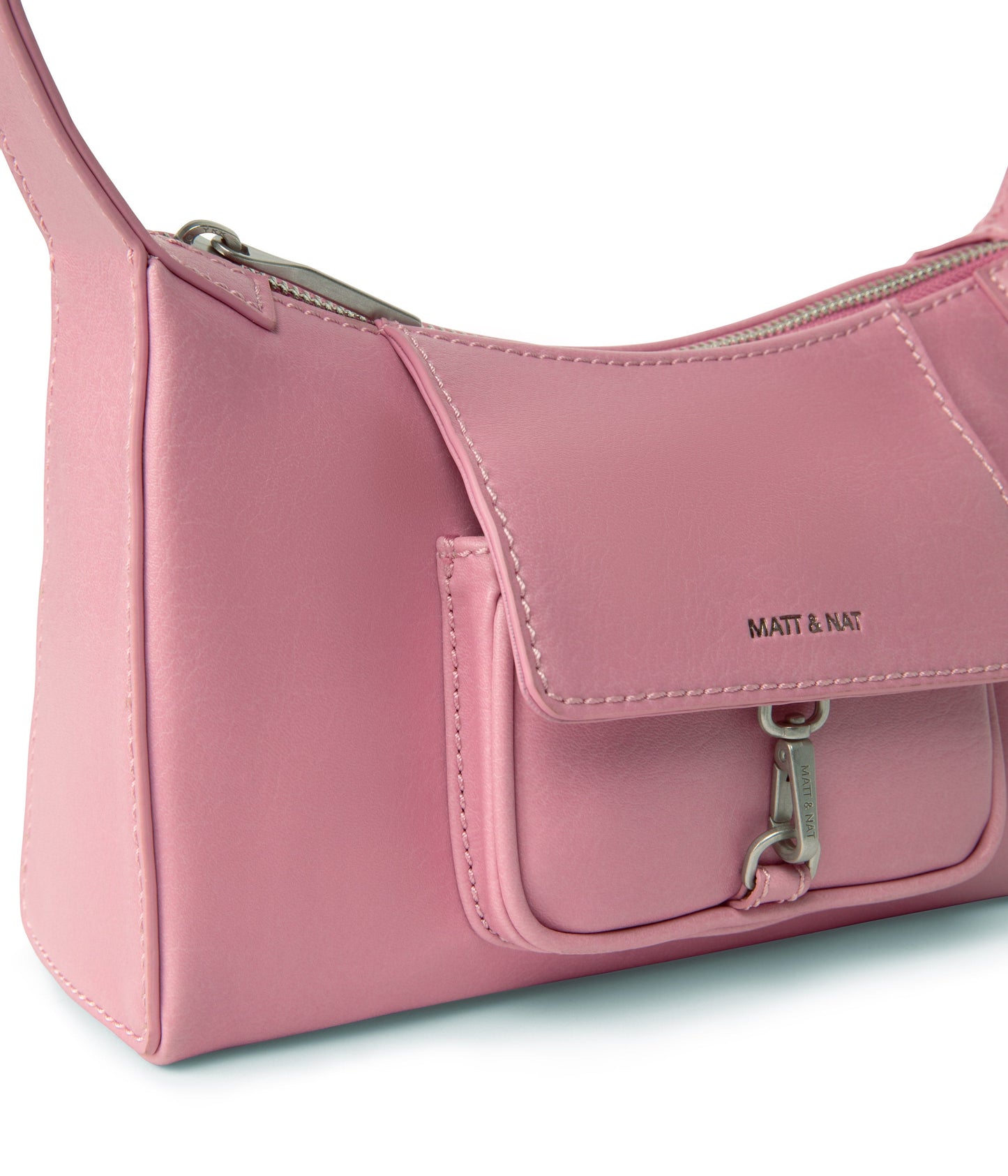 LOTI Vegan Shoulder Bag - Vintage | Color: Pink - variant::smoothie