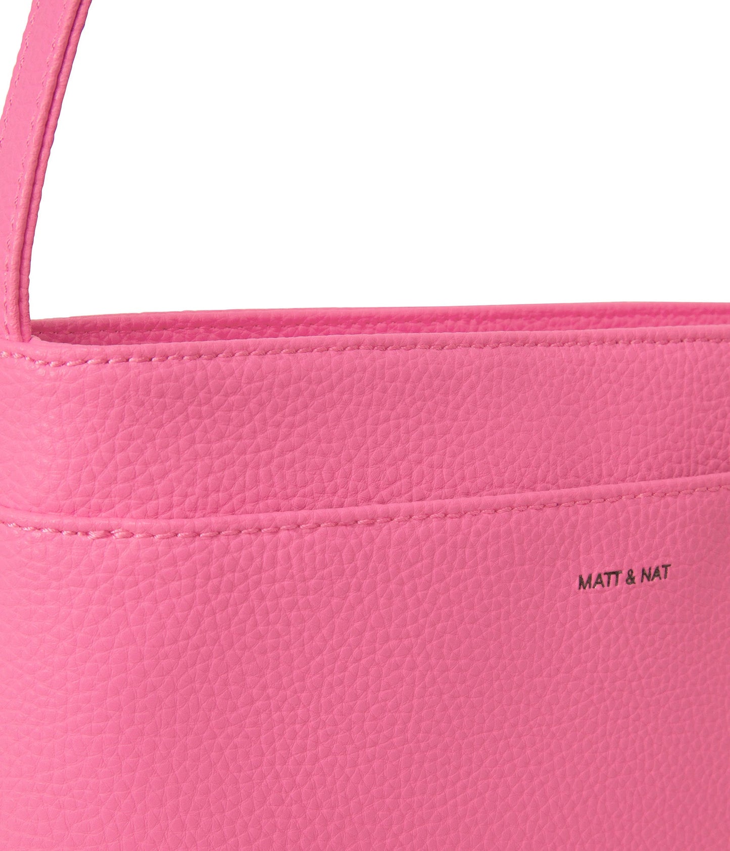 LUISA Vegan Shoulder Bag - Purity | Color: Pink - variant::rosebud