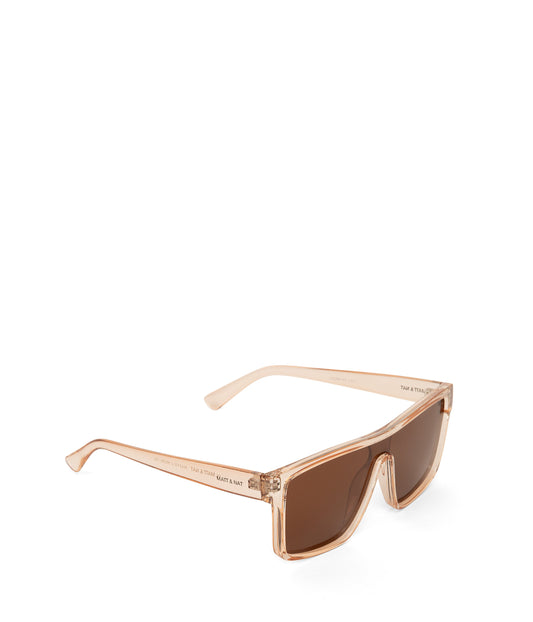 MAEVE-2 Recycled Beige Retro Squared Sunglasses | Color: Beige - variant::nude