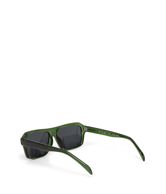 RYLEE Retro Square Sunglasses | Color: Green - variant::grnsmo