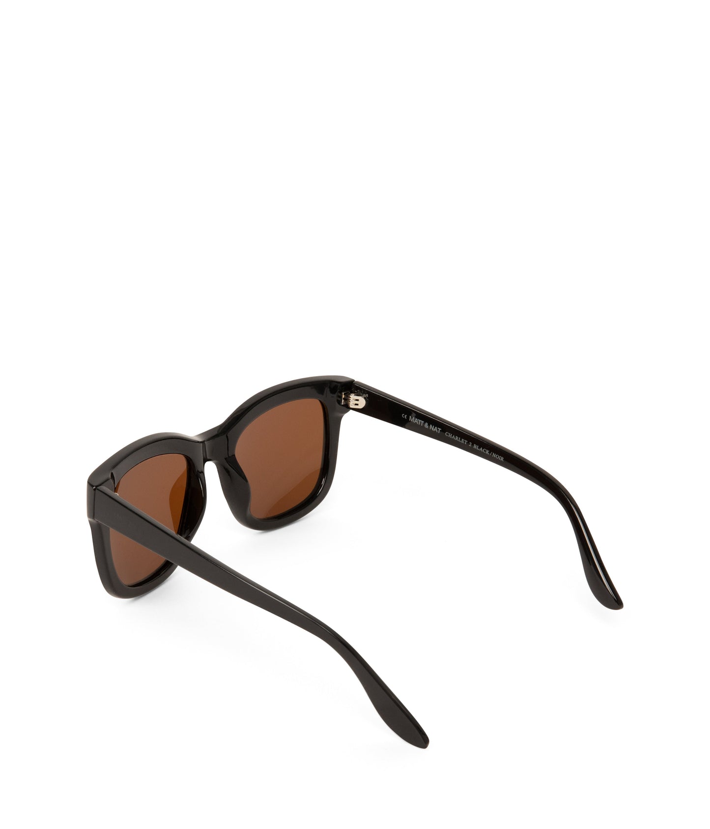 CHARLET-2 Recycled Wayfarer Sunglasses | Color: Black, Brown - variant::black