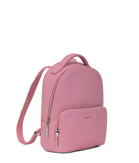 CAROSM Small Vegan Backpack - Sol | Color: Pink - variant::blush