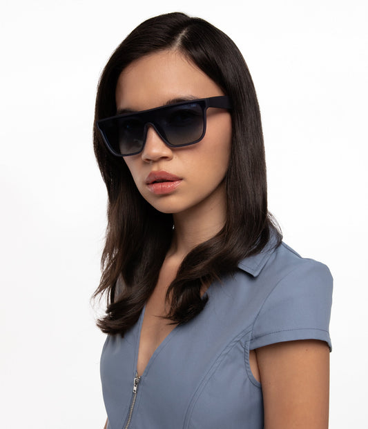 FEIGE Blue Square Sunglasses | Color: Blue - variant::blue