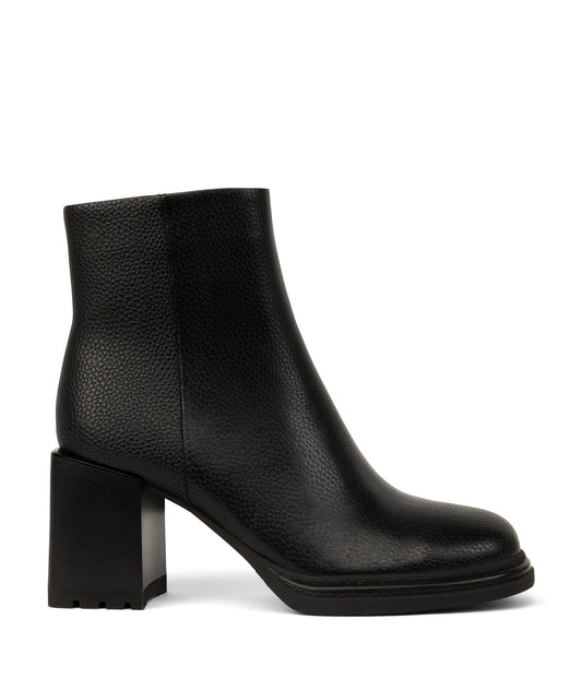 SIVAN Women's Vegan High Heel Boots | Color: Black - variant::black