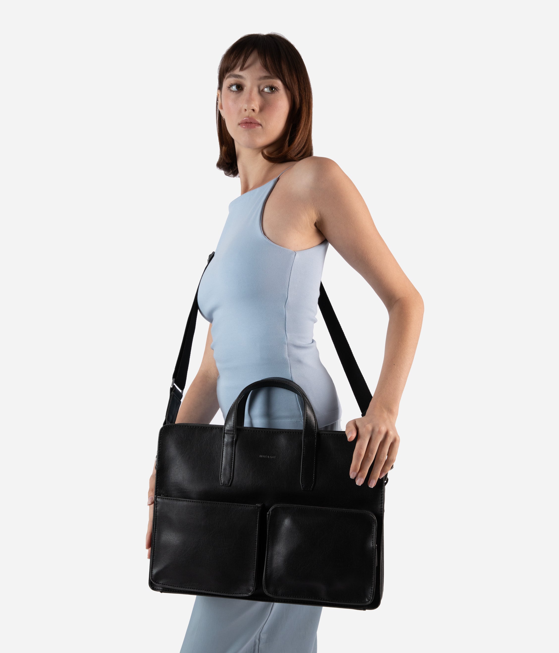 SOREN Vegan Briefcase - Vintage | Matt & Nat UK