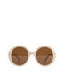 CRYO Oversized Recycled Sunglasses | Color: Beige, White - variant::nude