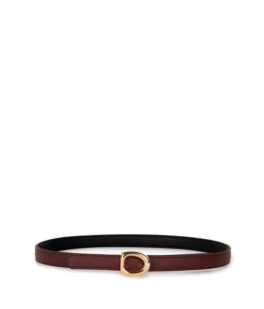 AMY Women’s Vegan Belt | Color: Black Cherry - variant::black cherry
